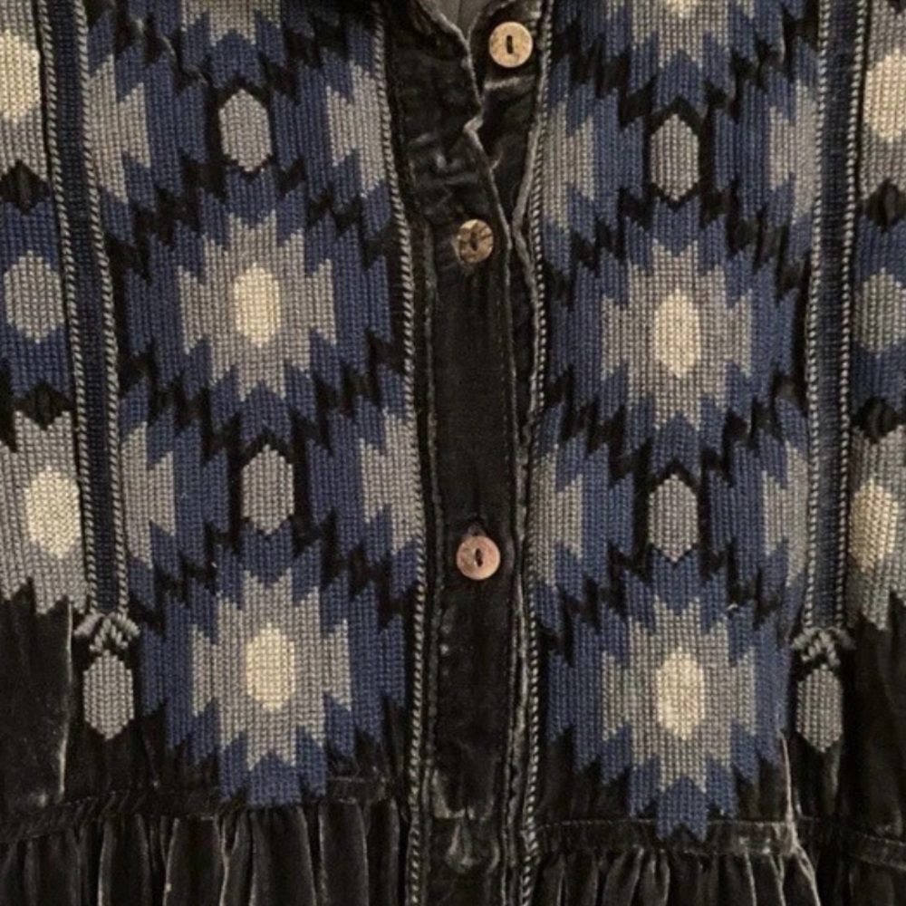 Johnny Was heavily embroidered velvet Naomi smoked shirt/jacket NWT - Picture 14 of 16